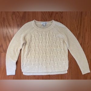 Cream cable knit sweater